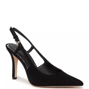PAIGE Black Slingback Heels
